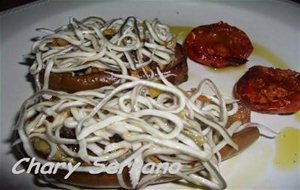 Berenjenas Rellenas De Huevos Y Gulas
