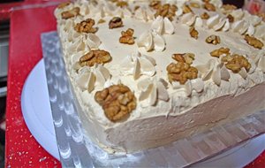 Tarta De Café Y Nueces
