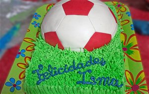 Balon De Futbol Sponge Cake Y Chocolate
