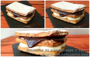 Milhojas De Mascarpone Y Toffe
