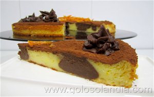 Tarta De Queso Con Chocolate A La Naranja
