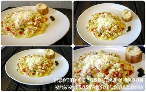 Risotto De Verduras Y Bacon
