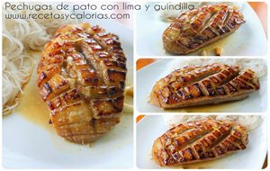 Pechugas De Pato Con Lima Y Guindilla
