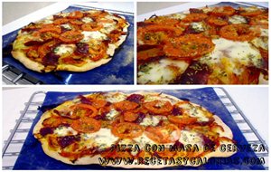 Pizza Con Masa Casera De Cerveza
