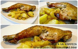 Pollo A La Cerveza Al Horno
