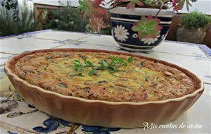 Pastel De Champiñones Y Cebollas
