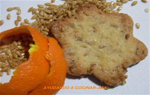 Galletas De Té  A La Naranja Con Semillas De Lino.
