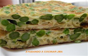 Tortilla De Guisantes Y Esparragos
