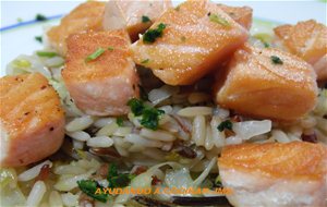 Arroz Salvaje Con Salmón 
