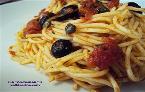 Espaguetis A La "puttanesca"
