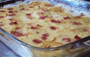 Patatas Al Gratén Con Queso Y Bacon
