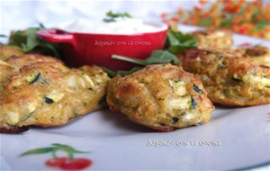 Quenelles O Tortitas De Calabacín Al Horno Con Queso
