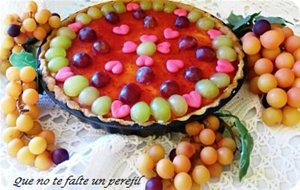 Tarta De Queso Con Uvas 
