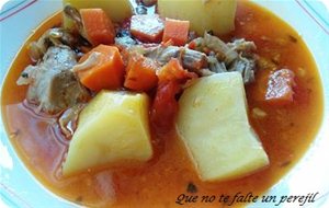 Rabo De Cerdo Guisado Con Patatas
