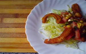 Ensalada De Calamares Rebozados
