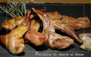 Paletillas De Conejo Al Horno
