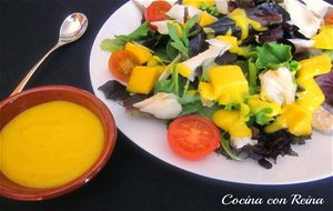 Ensalada De Bacalao Con Vinagreta De Mango
