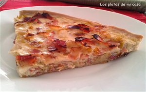 Quiche De Puerro Y Bacon
