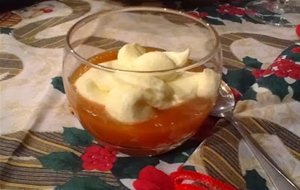 Compota De Manzana Y Pera Con Crema De Mascarpone