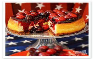 Cherry New York Cheesecake/ Tarta De Queso De Cerezas
