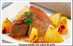 Ternera Asada Con Salsa De Piña
