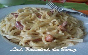 Espaguettis A La Carbonara
