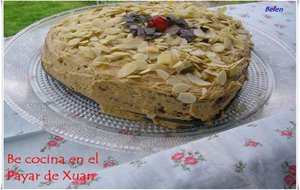 Tarta De Moka Y Almendra
