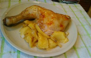 Pollo Con Manzana (microondas)
