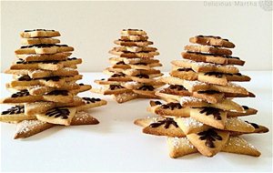 Cookie Christmas Trees (árboles De Galleta) Y Cucharas De Chocolate