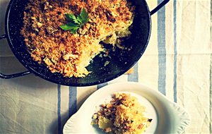 Crumble Salado De Patatas, Manzana Y Crema De Queso