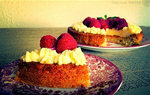 Tarta De Lemon Curd Con Frambuesas