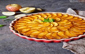 Tarta De Manzana Con Pudding, Un Postre Ligero Y Delicioso