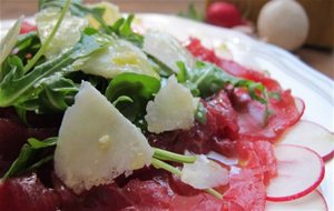 Carpaccio De Ternera A La Italiana. Receta Super Rápida, Facíl Y Resultona.