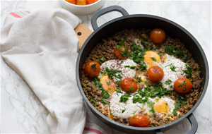 Huevos Al Plato Con Cordero
