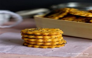 Galletas De Parmesano Y Semillas De Amapola
