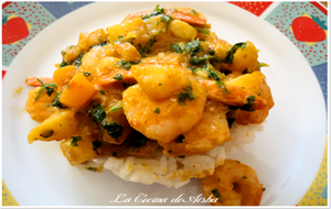 Gambas Con Curry De Mango
