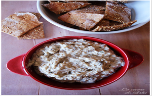 Caviar De Berenjena Y Crackers De Espelta Con Sésamo
