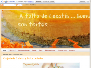 A Falta De Lexatín...buenas Son Tortas