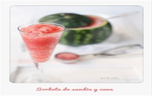 Sorbete De Sandía  Receta