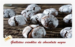 Galletas Crinkles De Chocolate Negro

