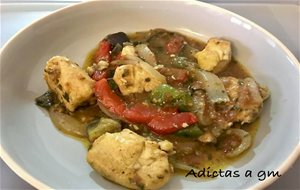 Pollo Guisado Con Pisto
