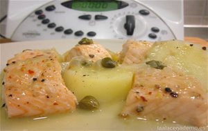 Salmón Con Salsa De Alcaparras Thermomix