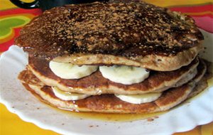 Tortitas De Plátano Y Miel A La Canela
