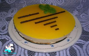 Tarta Mousse De Coco Y Cobertura De Mango
