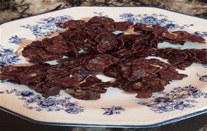 Rocas De Maiz Y Chocolate Negro Con Naranja
