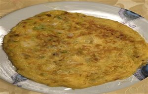 Tortilla De Bacalao Y Puerros
