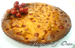 Pastel De Tomates Cherry Y Quesitos.
