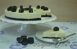 Cheesecake De Chocolate Blanco Y Oreo
