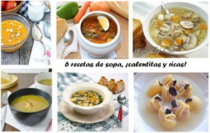 Seis Recetas De Sopa, &#161;muy Ricas Y Calentitas!

