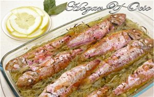 Salmonetes Al Horno Con Manzana
